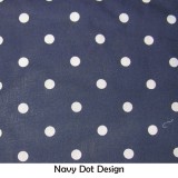 Navy Dot Design Fabric